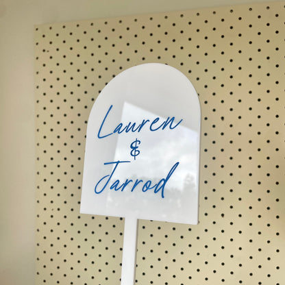 Arch Cake Topper | Single Layer - Remarkable Creations