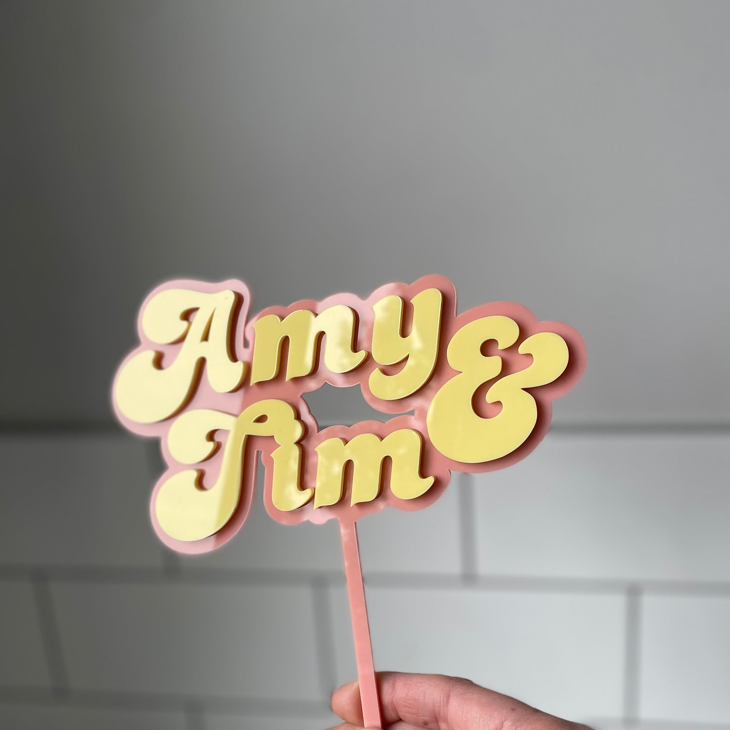 Retro Wedding Cake Topper - Remarkable Creations