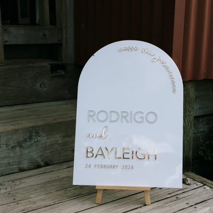 Welcome Sign | Arch | 3D Acrylic - Remarkable Creations