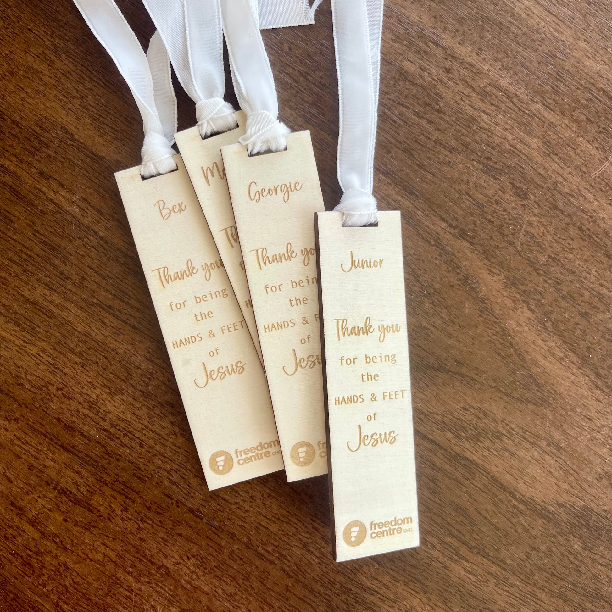 Wooden Bookmark | Ministry Appreciation Gift | Custom Design - Remarkable Creations